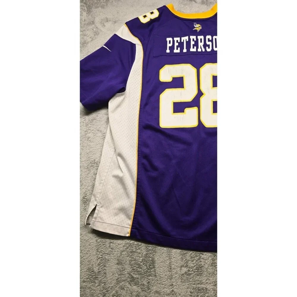 Nike On Field Adrian‎ Peterson Jersey Unisex X-large Purple Minnesota Vikings